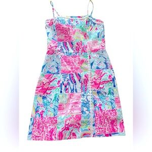 NWOT Lilly Pulitzer Pink and Blue Tropical skort size 00